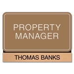 Manager on Duty Sign w/ Nameplate