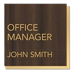 Manager on Duty Sign w/ Nameplate