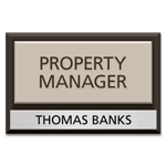 Manager on Duty Sign w/ Nameplate