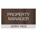 Manager on Duty Sign w/ Nameplate