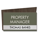 Manager on Duty Sign w/ Nameplate