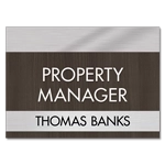 Manager on Duty Sign w/ Nameplate