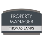 Manager on Duty Sign w/ Nameplate