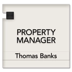 Manager on Duty Sign w/ Nameplate