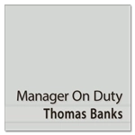 Manager on Duty Sign w/ Nameplate