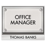 Manager on Duty Sign w/ Nameplate