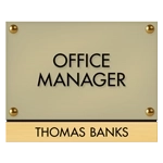 Manager on Duty Sign w/ Nameplate