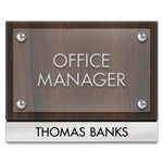 Manager on Duty Sign w/ Nameplate