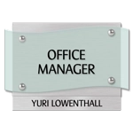 Manager on Duty Sign w/ Nameplate