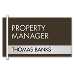 Manager on Duty Sign w/ Nameplate