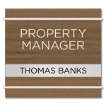 Manager on Duty Sign w/ Nameplate