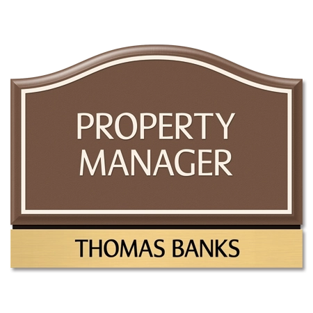 Manager on Duty Sign w/ Nameplate