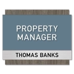 Manager on Duty Sign w/ Nameplate