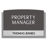 Manager on Duty Sign w/ Nameplate