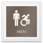 Men Sign w/Male & Dynamic ISA Symbols