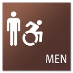 Men Sign w/Male & Dynamic ISA Symbols