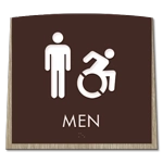 Men Sign w/Male & Dynamic ISA Symbols