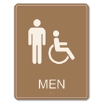 Men Sign w/Male & ISA Symbols