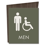 Men Sign w/Male & ISA Symbols
