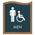 Men Sign w/Male & ISA Symbols
