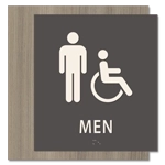 Men Sign w/Male & ISA Symbols