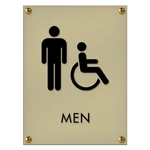 Men Sign w/Male & ISA Symbols