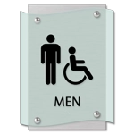 Men Sign w/Male & ISA Symbols