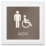 Men Sign w/Male & ISA Symbols