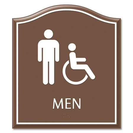 Men Sign w/Male & ISA Symbols