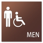 Men Sign w/Male & ISA Symbols
