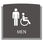 Men Sign w/Male & ISA Symbols