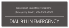 Minnesota Emergency 911 Pool Sign