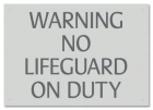 Missouri No Lifeguard Sign