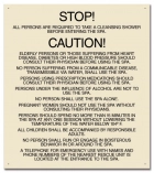 Mobile County, Alabama Spa Rules Sign