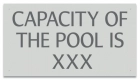 Montana Pool Capacity Sign
