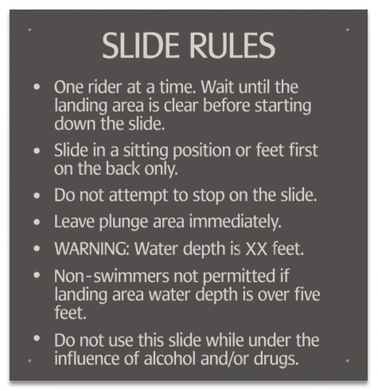 Montana Slide Rules Sign