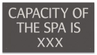 Montana Spa Capacity Sign
