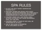 Montgomery County, Alabama Spa Rules Sign