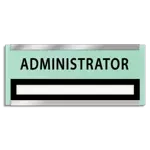 Nameplate Sign w/ Title