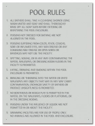 Nevada Pool Rules Sign