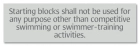 New York City Starting/Diving Blocks Pool Sign