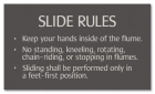 New York City White-Water Slide Rules Sign
