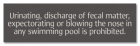 New York Pool Pollution Prohibited Sign