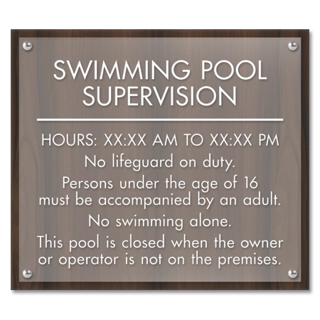 NJ Front Desk Pool Sign - Lennox 3
