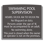 NJ Front Desk Pool Sign - Windsor