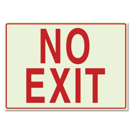 "No Exit" Sign - LaserGlow