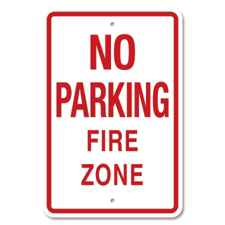 No Parking Fire Zone