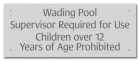 Oklahoma Wading Pool Rules Sign
