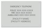 Ontario Canada Emergency Phone Sign