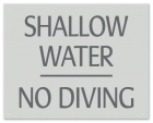 Ontario Shallow Water No Diving Sign